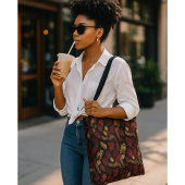 Wild Elegance Monogram Burgundy & Gold Tasche