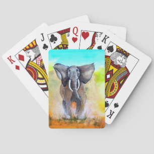 Wild Elephant Power Spielkarten