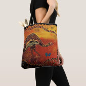 Wild Emu Aboriginal Tote Bag Tasche (Von Nahem)