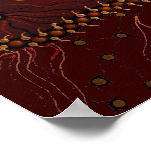 Wild Emu Dreaming Poster (Ecke)