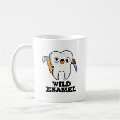 Wild Enamel Funny Wild Animal Tooth Puff Kaffeetasse (Links)