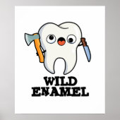 Wild Enamel Funny Wild Animal Tooth Puff Poster (Vorne)