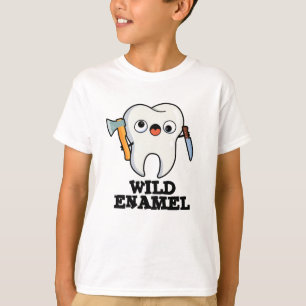 Wild Enamel Funny Wild Animal Tooth Puff T-Shirt