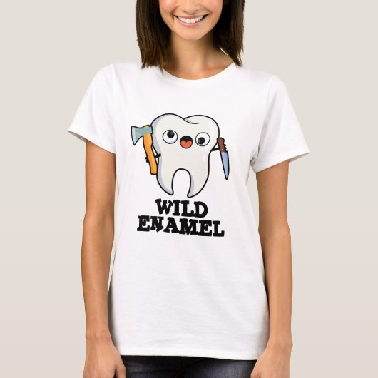 Wild Enamel Funny Wild Animal Tooth Puff T-Shirt (Vorderseite)
