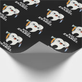 Wild Enamel Funny Wild Animal Tooth Pun Dark BG Geschenkpapier (Ecke)