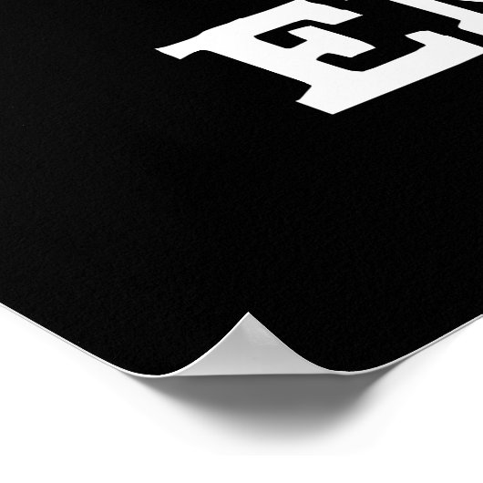 Wild Enamel Funny Wild Animal Tooth Pun Dark BG Poster (Ecke)