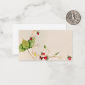 Wild-Erdbeerkarte Mitteilungskarte (Vorderseite/Rückseite Beispiel)