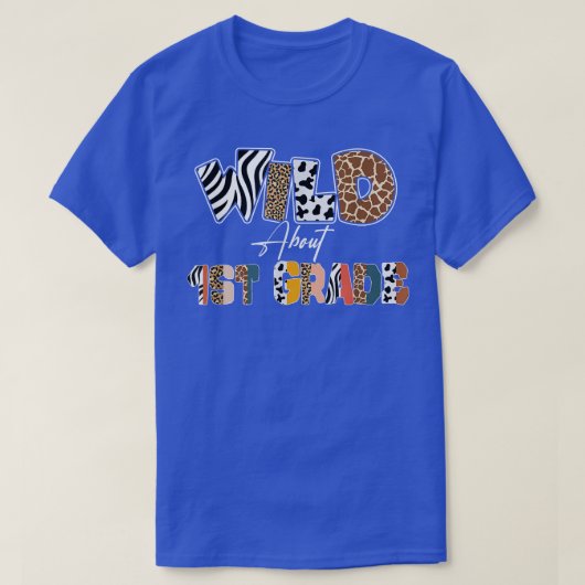 Wild etwa 1. Klasse zurück zum Leopard der Schule T-Shirt (Design vorne)