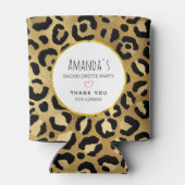 Wild & Exotic Leopard Druckmuster Bachleorette Dosenkühler (Rückseite)