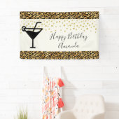 Wild & Exotic Leopard Print Pattern Geburtstag Banner (Insitu)