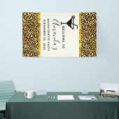 Wild & exotisch Leopard Druckmuster Bachelorette Banner (Messeveranstaltung)