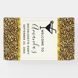 Wild & exotisch Leopard Druckmuster Bachelorette Banner