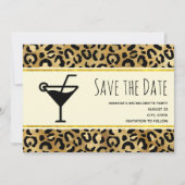 Wild & exotisch Leopard Druckmuster Bachelorette Save The Date (Vorderseite)