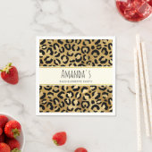 Wild & exotisch Leopard Druckmuster Bachelorette Serviette (Beispiel)