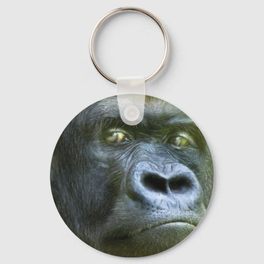 Wild Eyes - Silverback Art Schlüsselanhänger (Vorderseite)