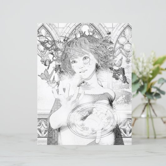 Wild Fairy Hexenfarbenpapier (Stehend Vorderseite)