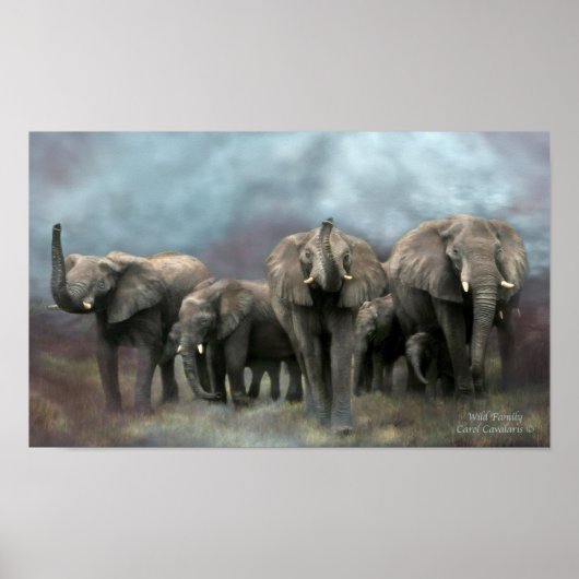 Wild Family Art Poster/Print Poster (Vorne)