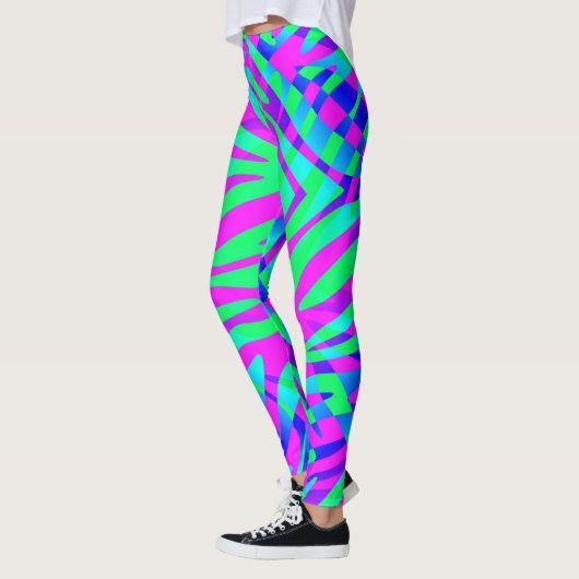 Wild farbenfrohe Zebra-Leggings Leggings (Links)