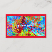 Wild farbige Visitenkarte (Rückseite)