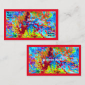 Wild farbige Visitenkarte (Vorne/Hinten)