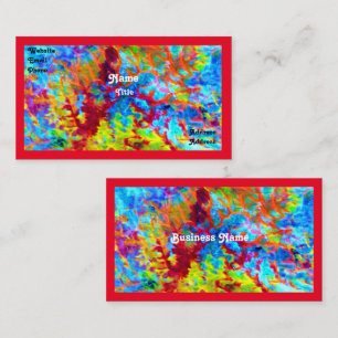 Wild farbige Visitenkarte