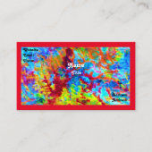 Wild farbige Visitenkarte (Vorderseite)