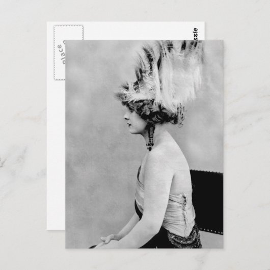 Wild Feather Hat, Anfang der 1900er Jahre Postkarte (Vorne/Hinten)