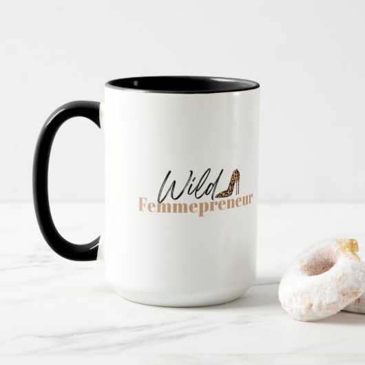 Wild Femmepreneur Tasse White (Mit Donut)