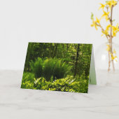 Wild Fern Abstrakter Geburtstag Karte (Gelbe Blume)