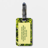Wild Fern Abstrakter Gepäckträger Gepäckanhänger (Rückseite vertikal)
