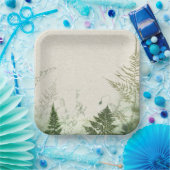Wild Fern Paper Plate Pappteller (Party)