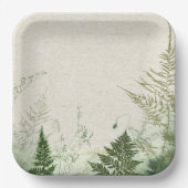 Wild Fern Paper Plate Pappteller (Vorderseite)