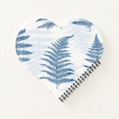 Wild Ferns Blue Notizblock (Rückseite)