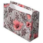 Wild fields patterned gift bag große geschenktüte (Vorderseite Schrägansicht)
