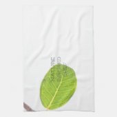 Wild Fig Leaf Minimalismus Natur Inspiriert Koch Geschirrtuch (Vertikal)