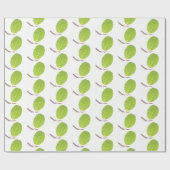 Wild Fig Rich grünes Leaf Textur Umhüllungspapier Geschenkpapier (Flach)