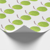 Wild Fig Rich grünes Leaf Textur Umhüllungspapier Geschenkpapier (Ecke)