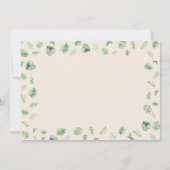 Wild Five Jungle Safari Animals Birthday Photo Einladung (Rückseite)