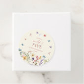 Wild & Five Wildblumen 5. Geburtstagsfeier Geschenkanhänger (Beispiel)