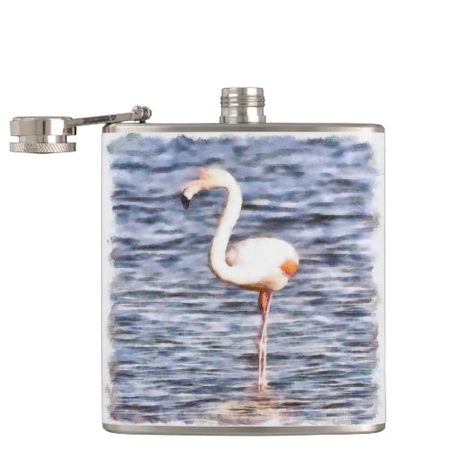 Wild Flamingo Flachmann (Geöffnet)