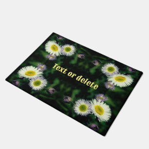Wild Fleabane Daisy Blume Abstrakt Personalisiert Fußmatte
