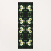 Wild Fleabane Daisy Blume Abstrakt Personalisiert Yogamatte (Vorderseite)