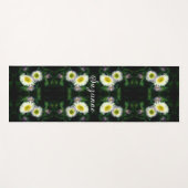 Wild Fleabane Daisy Blume Abstrakt Personalisiert Yogamatte (Vorderseite (Horizontal))