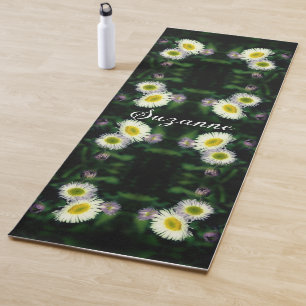 Wild Fleabane Daisy Blume Abstrakt Personalisiert Yogamatte