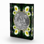 Wild Fleabane Daisy Blume Frame hinzufügen Fotoblock (Rechts)