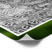 Wild Fleabane Daisy Blume Frame Ihr Foto hinzufüge Poster (Ecke)