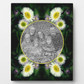 Wild Fleabane Daisy Blume Ihr Foto hinzufügen Fotoplatte (Vorderseite)