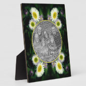 Wild Fleabane Daisy Blume Ihr Foto hinzufügen Fotoplatte (Seite)