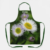 Wild Fleabane Daisy Blume Natur Personalisiert Schürze (Vorderseite)