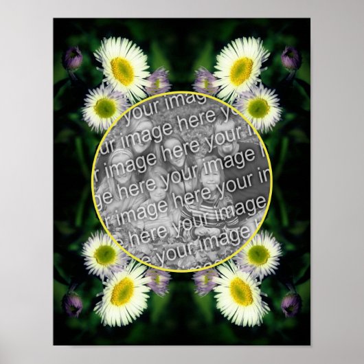Wild Fleabane Daisy Frame erstellen Sie Ihr eigene Poster (Vorne)